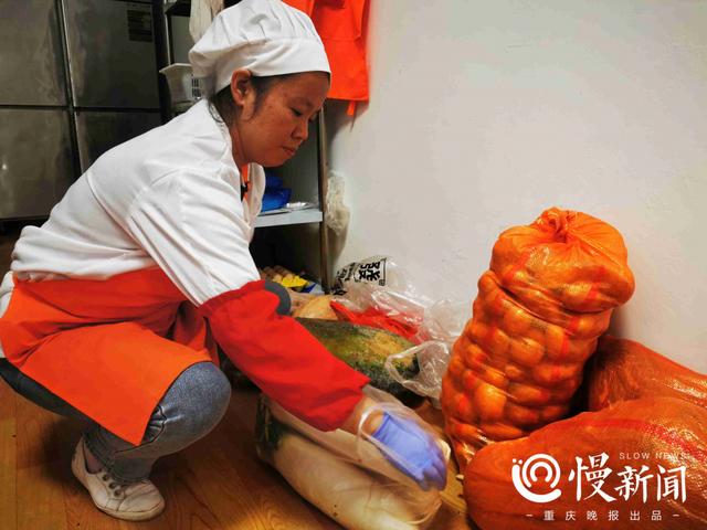 ▲菜品当日采购